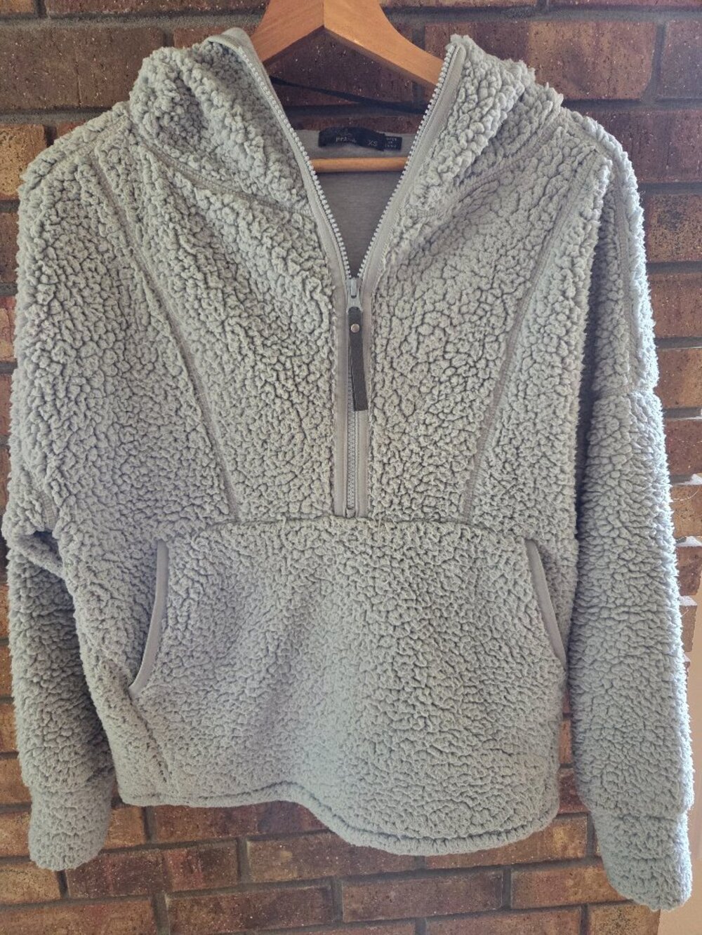 prAna Hooded Sherpa Fleece Pullover Jacket
